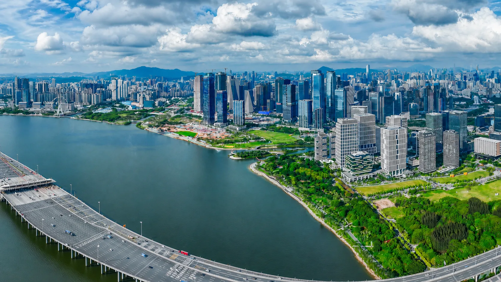 前海城区实景