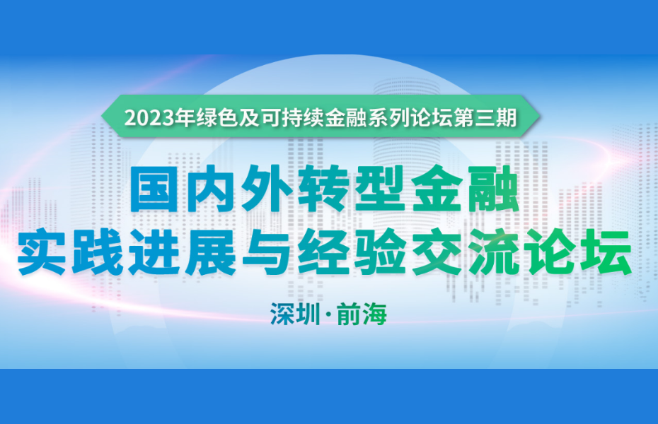 国内外转型金融实践进展与经验交流论坛